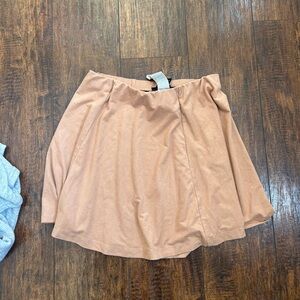 Forever 21 Tan Skater Skirt